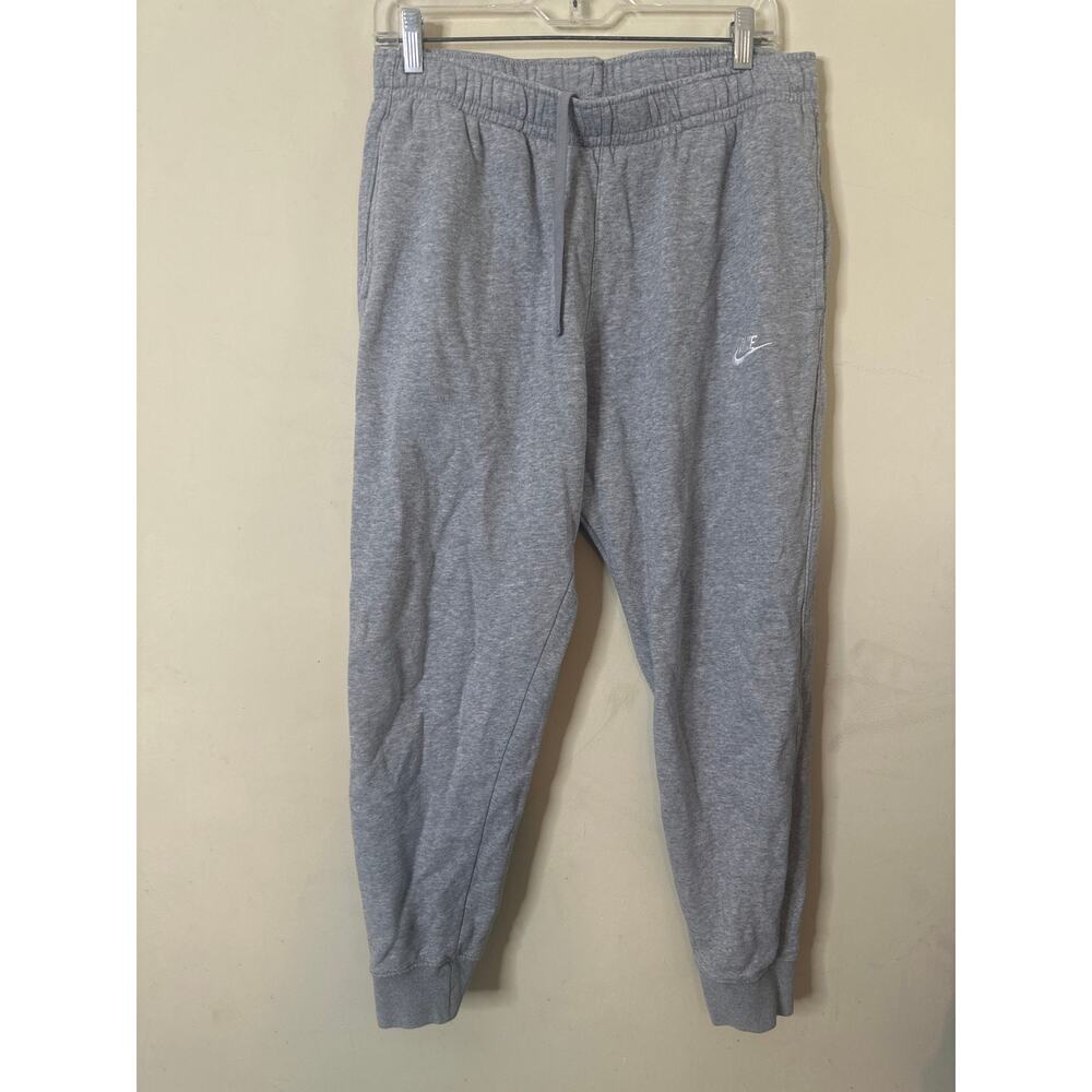 Nike Club Jersey Gray Joggers Sweatpants Sports Training L a